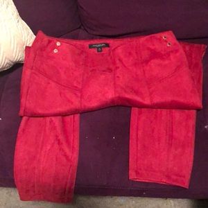 2for$18/3for$21 suede pants with gold buttons